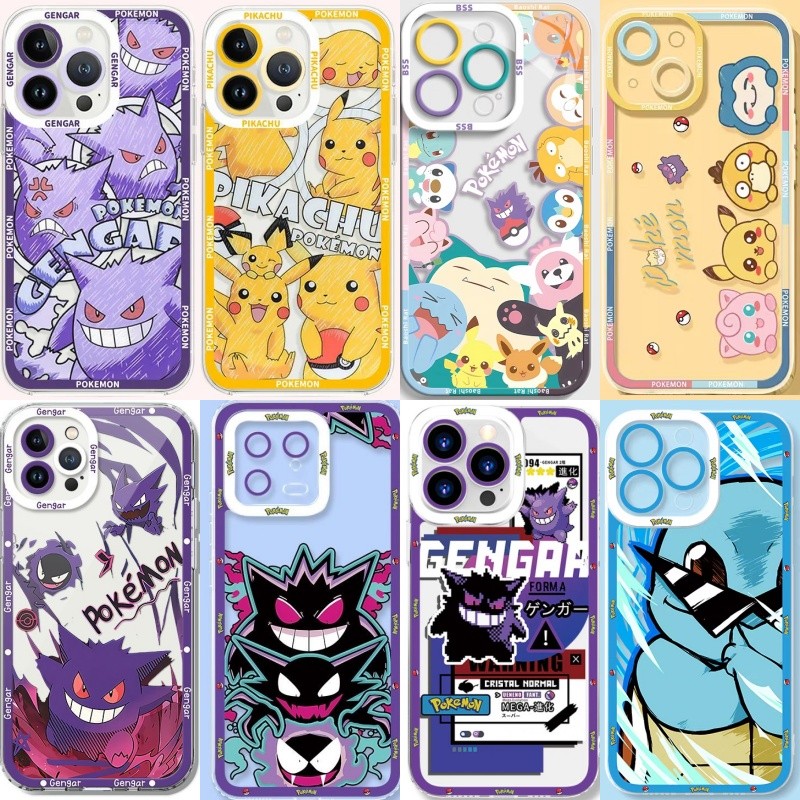 Pokemon Gengar Pikachu สําหรับ Samsung Galaxy S26 Ultra S26 S25 Plus Ultra S25 FE A57 A56 A55 A17 5G