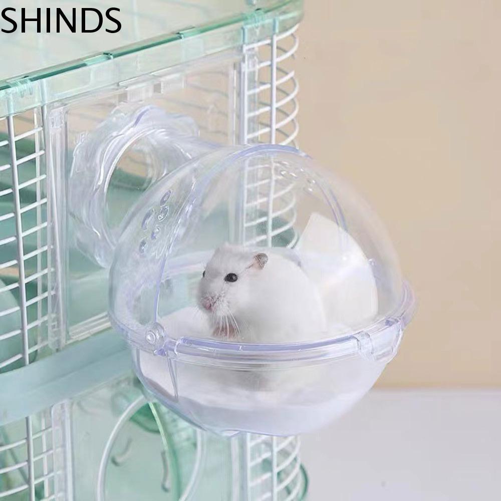 SHINDS Hamster Toilet อ่างอาบน้ํามัลติฟังก์ชั่น ห้องซาวน่าทรงกลมระบายอากาศ
