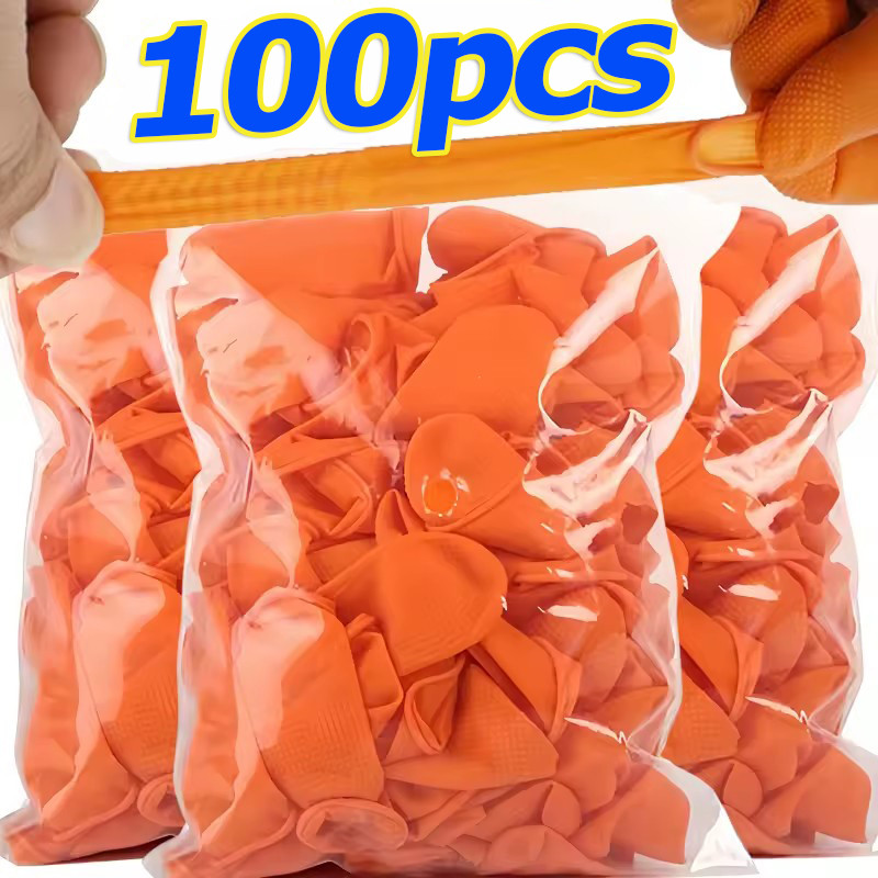 ส/ม/ล ทิ้งนิ้วครอบคลุม/20-100ชิ้นป้องกันไฟฟ้าสถิตย์ปลายนิ้วป้องกันถุงมือยาง