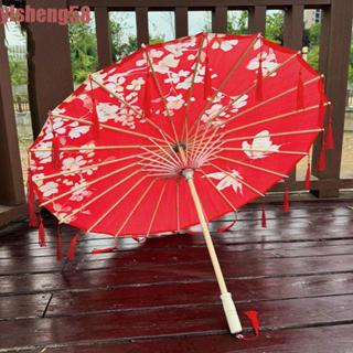 FABLE ร่มผ้าไหมขนาด 70 ซม., สไตล์จีนคลาสสิก กันลมและฝน สำหรั…