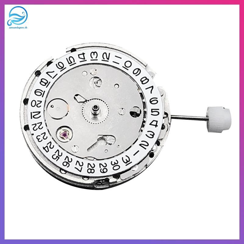 [amandapoe.th] DG2813 Movement ปฏิทินสีขาววันที่ทดแทนการเคลื่อนไหว Miyota 8215 821A