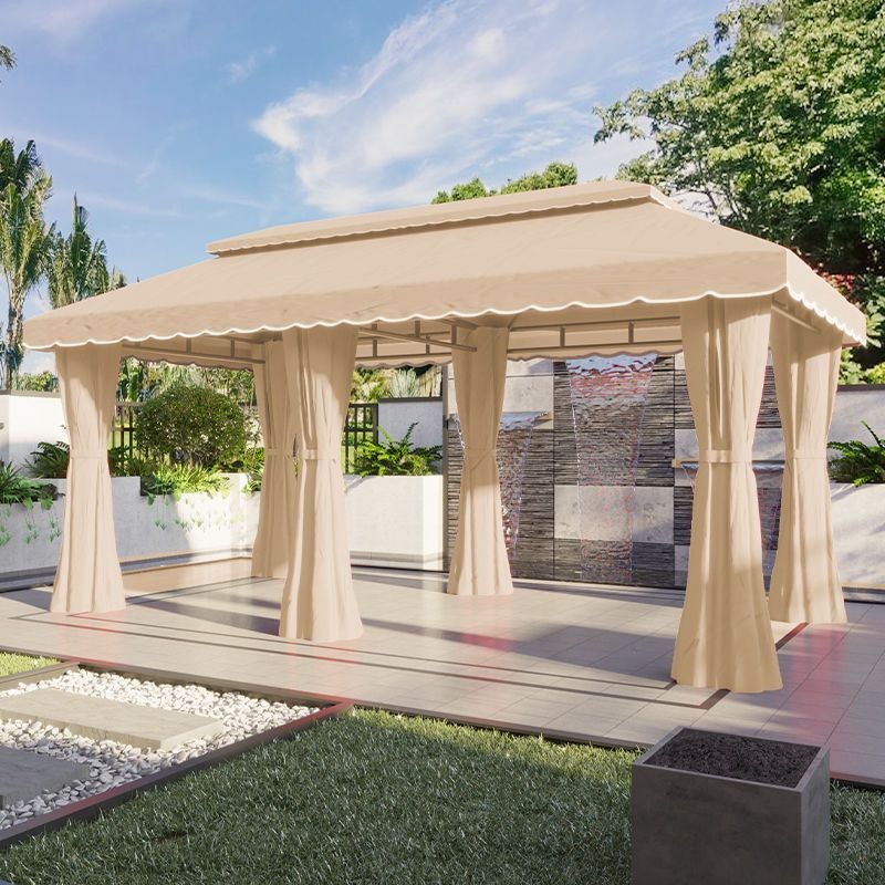 Outdoor Roman tent courtyard awning garden gazebo rain canopy oversized rainproof open-air event exh