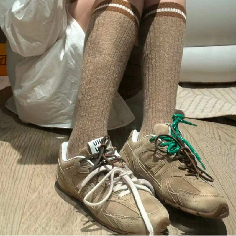 MiuMiu รองเท้าเทรนนิ่ง สไตล์เรโทร