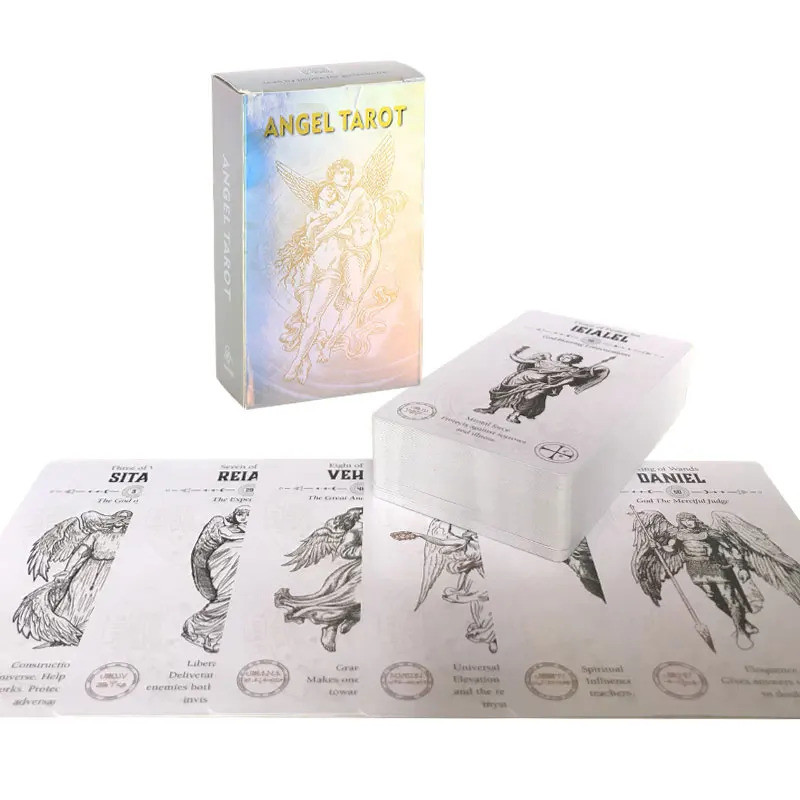 ขายร้อน Angel Tarot Oracle การ์ด Fate Divination คําทํานายการ์ดครอบครัวเกม Tarot 78 การ์ด Deck Pdf ท