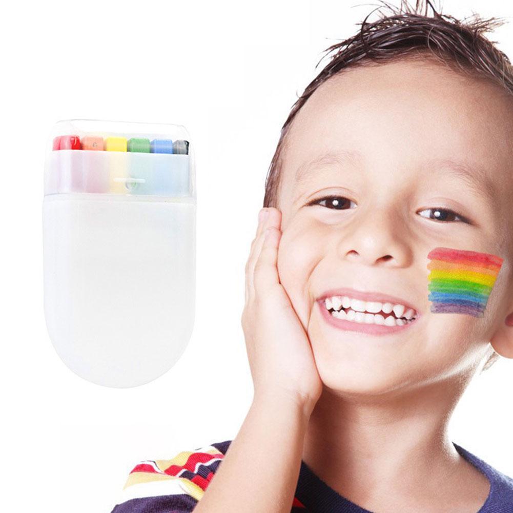 Rainbow Face Paint Face Paint Long-lasting สีสันผู้ใหญ่ Neon Face Safely Paint Party Kid D1a1
