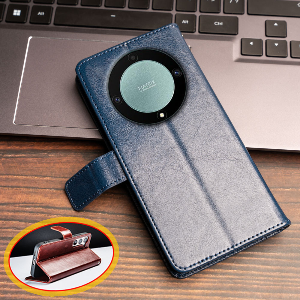 กระเป๋าสตางค์หนังสําหรับ Huawei Honor X40 X9a Magic5 Lite RMO-AN00 NX1 NX3 Kickstand ผู้ถือบัตรฝาครอ