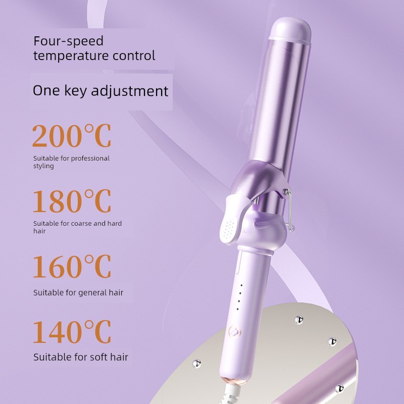 ทำผมลอนมาม่า ที่ม้วนผม Ukey Curling Iron 36 มม.หญิงคลื่นลูกใหญ่ตรง Curling Dual-ใช้ขนาดเล็กยาวนานจัด