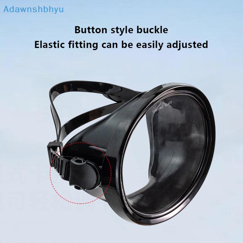 Adhyu Oval Snorkel หน้ากากดําน้ํา Spearfishing Mask Panoramic Wide View Goggles กระจกนิรภัยเลนส์แว่นตาดําน้ําสําหรับผู้ใหญ่ TH