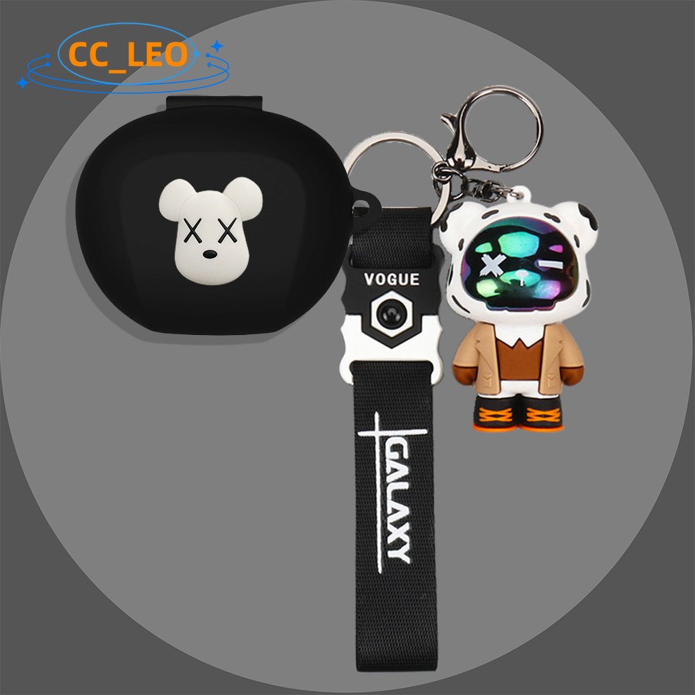 Case for EDIFIER NeoBuds Pro3 Silicone Soft Case Cartoon Piggy Dinosaur Cute Astronaut Bear Keychain