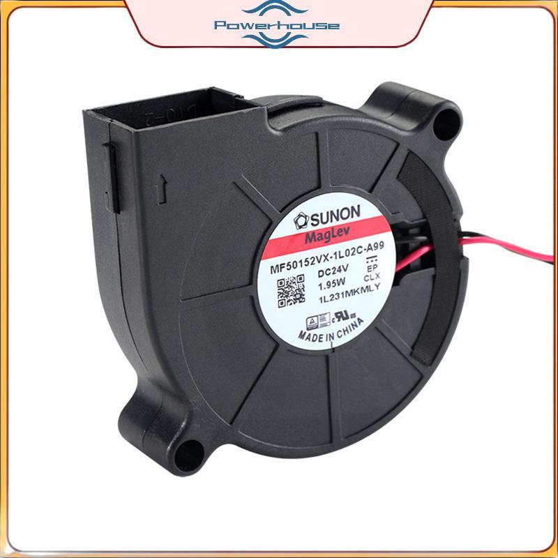 POWER Sunon 3D เครื่องพิมพ์พัดลม 5015 24V 0.41A พัดลมแบริ่งคู่แรงเหวี่ยง DC Cooling Turbo Fan 5015S 