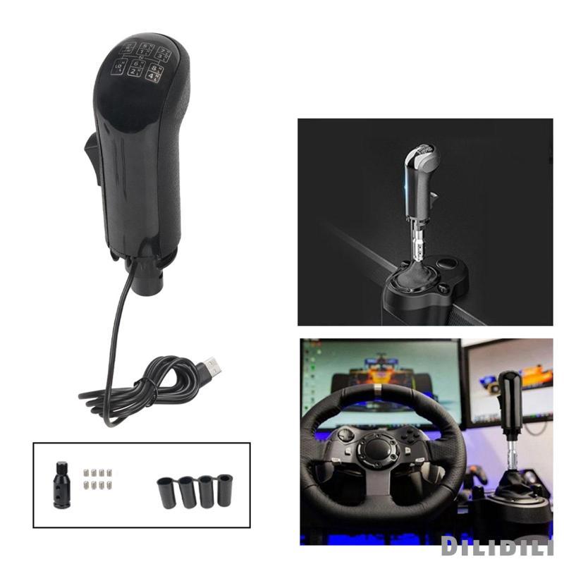 [Dilidili] USB Trucks Simulator Shifter Knob ชิ้นส่วนสะดวกตัวเปลี่ยนเกียร์ที่ใช้งานได้จริง