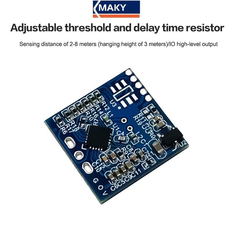 MAKY 1/3/5 ชิ้น LD1020 10G ไมโครเวฟ Induction Radar โมดูลอัจฉริยะ Human Perception Sensor สวิตช์เหนี