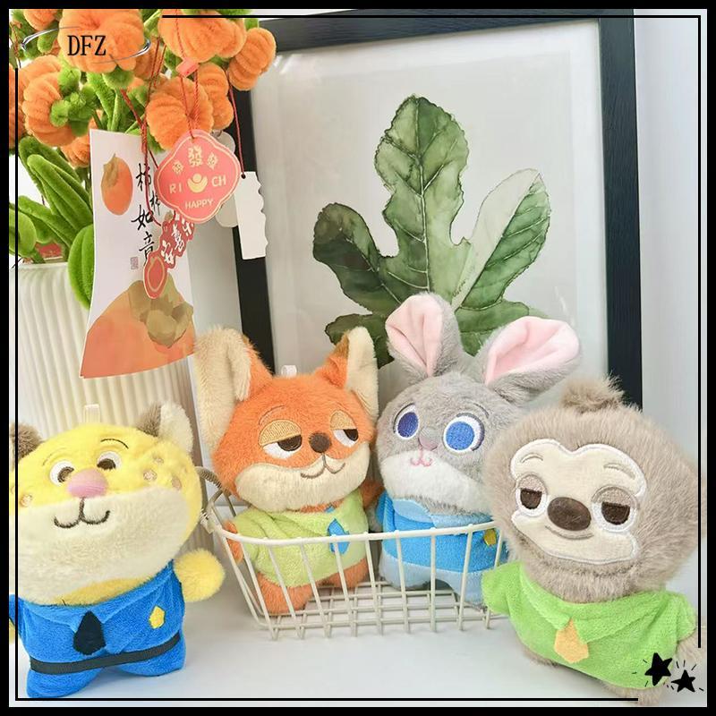 TOMJ Zootopia ของเล่นตุ๊กตา Judy Nick Sloth แกะเสือดาว Fanny จี้ Sloth พวงกุญแจตกแต่งพวงกุญแจวันเกิด