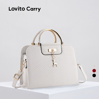 (Lovito Carry) ลำลองสีพื้นเรียบง่ายเรียบง่ายสีของสีTwill Fab…