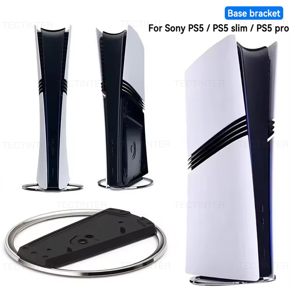ฐานวางแนวตั้งระบายความร้อนสําหรับ PS5/PS5 Pro/Slim กันลื่น พกพาสะดวก ที่ยึดโลหะสําหรับอุปกรณ์เสริมเก