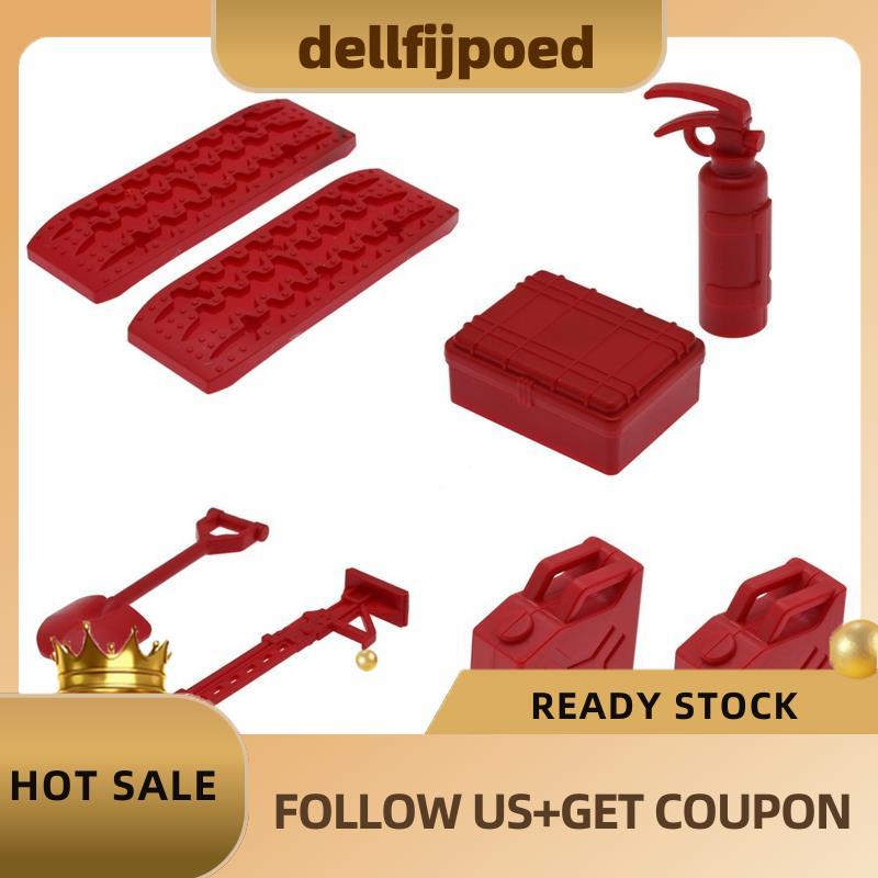 delfijpoed8Pcs จําลองพลั่วทรายบันไดถังดับเพลิงสําหรับ MN D90 MN99S Fayee FY003 RC รถตกแต่งอะไหล่