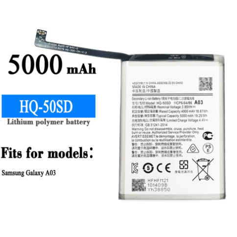 เหมาะสําหรับ Samsung/Samsung Galaxy A03 HQ-50SD แบตเตอรี่โทรศัพท์มือถือความจุขนาดใหญ่ใหม่เอี่ยม