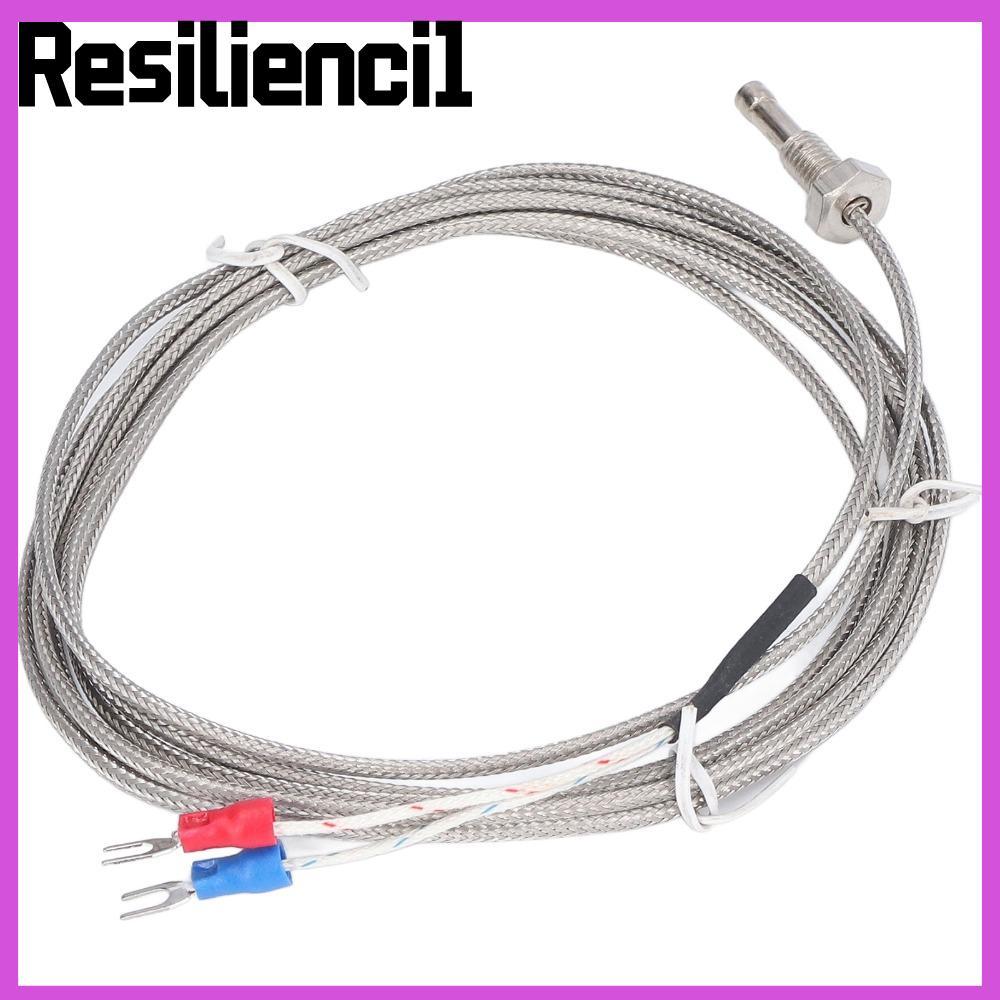 RESILIENCI1 หัววัดเซ็นเซอร์อุณหภูมิ, WRNJM6 0-400°C J ประเภท Thermocouple, M6 ด้ายกันน้ําความแม่นยํา