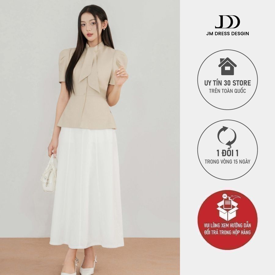 เสื้อ 2T54 คอตัก แขนจับจีบ ออกแบบโดย JM Dress Design