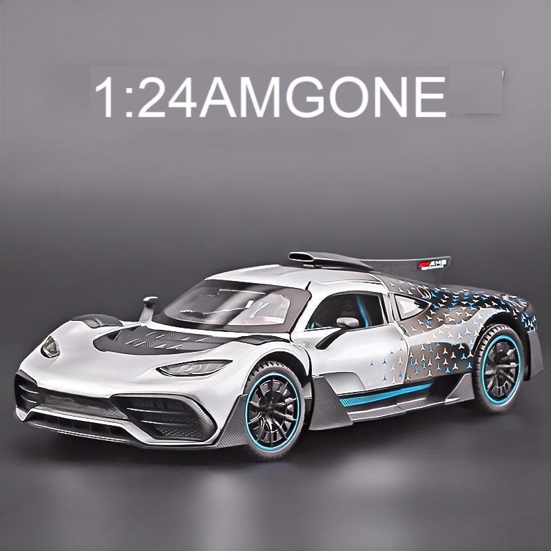1: 24AMG-ONE รถสปอร์ตรุ่นจําลองรถโลหะผสมรุ่นเด็กตกแต่งของขวัญ ONE Piece-คลังสินค้าพร้อม