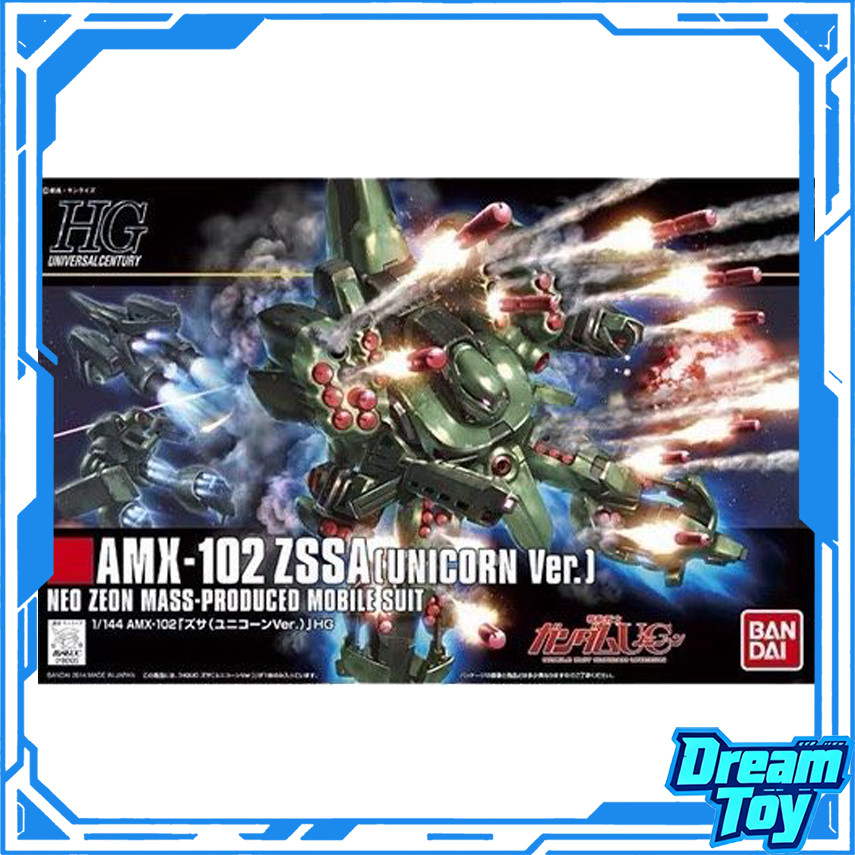 Bandai HG HGUC AMX-102 Zssa (Unicorn Ver.) – Neo Zeon Mass-Produced Mobile Suit (Gundam Unicorn) | ช