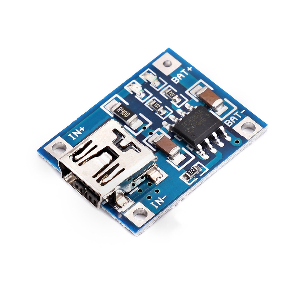 Tp4056|18650 แบตเตอรี่ลิเธียม 3.7v 3.6V 4.2V แบตเตอรี่ลิเธียมชาร์จ 1A Overrush Overdischarge Protection