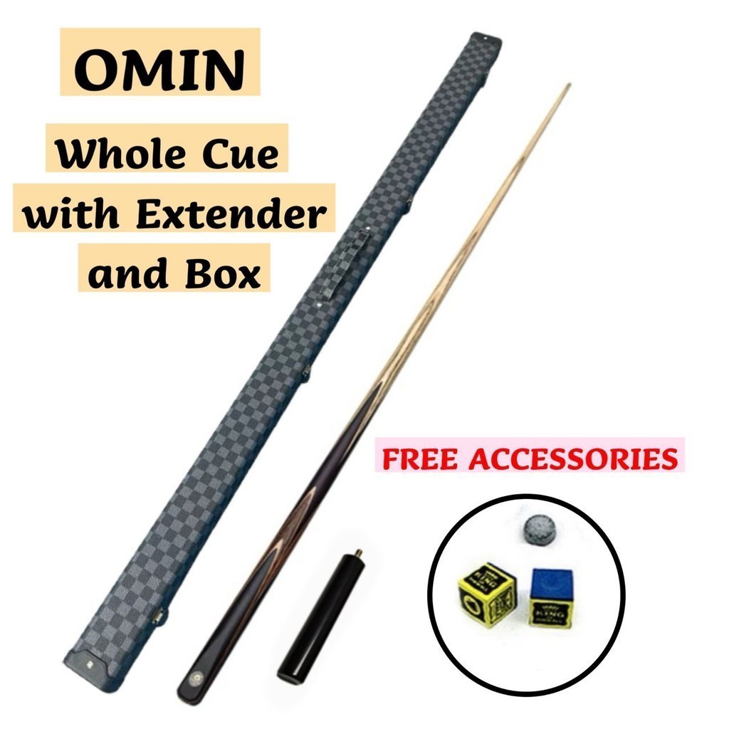 Shopping Omin Mystery Blue/Black Square Double-Section Billiard Cue Small Head Black Snooker Cue Bla