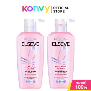 Loreal Paris Set 2 Items Elseve Shampoo + Conditioner ลอรีอัล ปารีส เซทแชมพูและครีมนวดผม