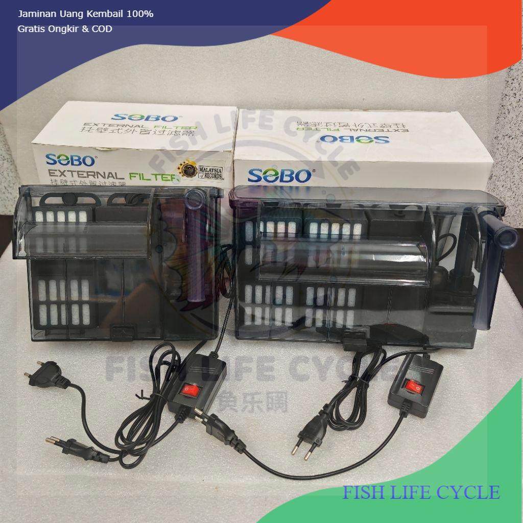 SOBO AQUARIUM EXTERNAL FILTER พร้อมไฟ UVS WP-658H-UV / WP-698H-UV