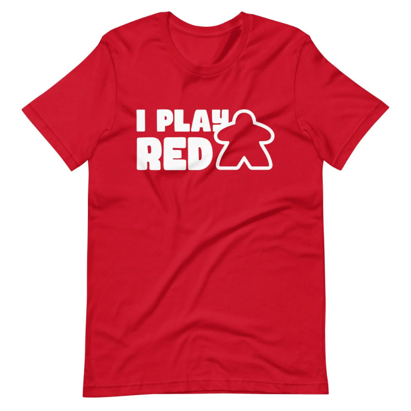 จัดส่งตลอด 24 ชั่วโมง Board Game Meeple Shirt I Play Red Orange Yellow Green Blue
