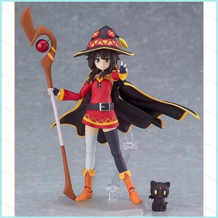 XS1 KonoSuba An การระเบิดนี้ Wonderful World Megumin Action Figure Figma ตุ๊กตาของเล่นสําหรับเด็ก XS