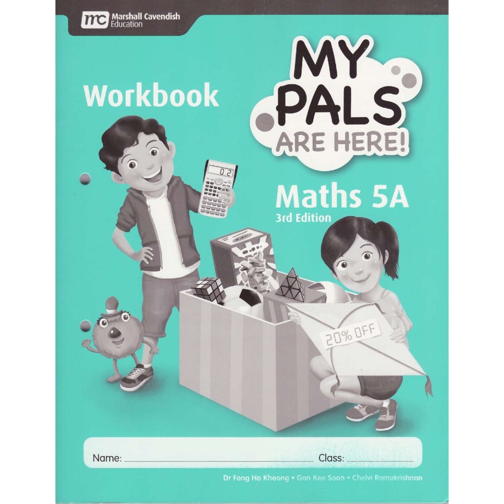 My Pals Are Here Maths Workbook 1A 1B 2A 2B 3A 3B 4A 4B 5A 5B 6A 6B / สีดําสีขาว / 3rd Edition