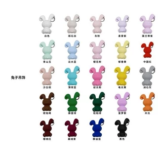 สีใหม่ สีเขียว สีชมพู เหลือง ซิลิโคนเหลว จี้กระต่ายหลาก เชือกเส้นเล็กโทรศัพท์มือถือ จี้คุณภาพสูง เชือกเส้นเล็กโทรศัพท์มือถือ ลูกพีช