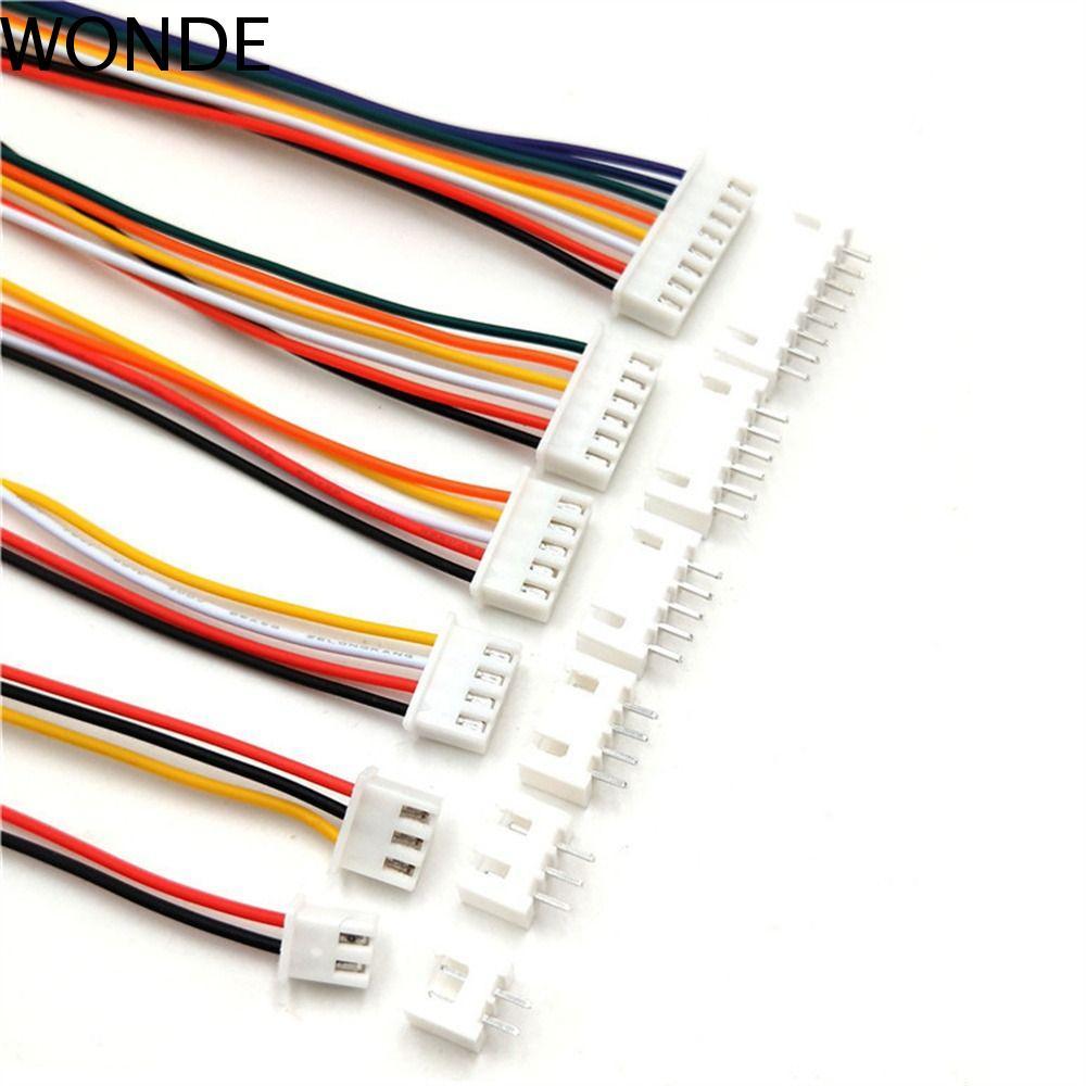 WONDE XH 2.54 มม.สายไฟชายหญิงปลั๊ก RC Connector ลวด 20 ซม.สายซ็อกเก็ต 10 ชุดสายไฟเชื่อมต่อ