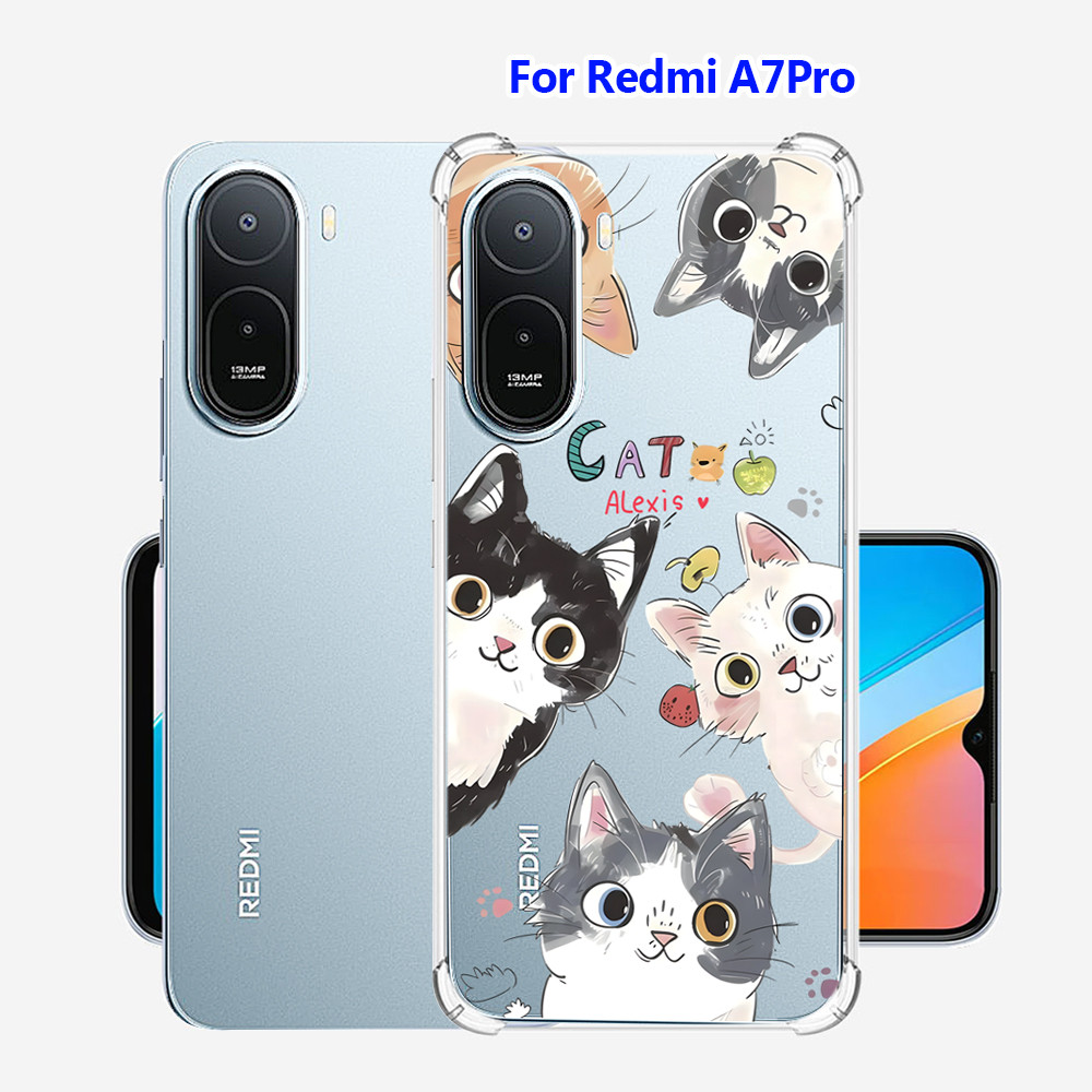 เคส ใช้สำหรับ XIAOMI Redmi A7 Pro A7Pro 15C/A5 Poco C71/ C85 เคสน่ารัก การ์ตูน ซิลิโคน สำหรับเด็กผู้หญิง นักเรียน 004