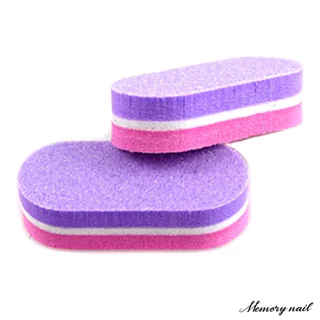 ตะไบบัฟ จิ๊ว วงรี Mini Sponge บัฟฟองน้ำ เนื้อสัมผัสละเอียด เก็บคมเล็บ (สุ่มสี) ตะไบเล็บ 🛵สินค้าส่งด่วน