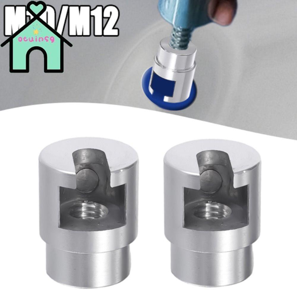 OTUINSG รถ Dent Repair Puller หัว,อลูมิเนียมเงินดึง Tab อะแดปเตอร์, Dent Repair เครื่องมือ M10/M12 ค