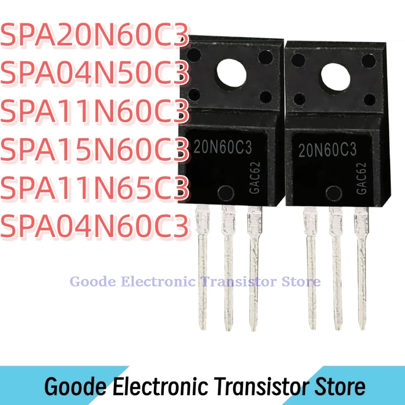 10 ชิ้น 20N60C3 SPA20N60C3 04N50C3 SPA04N50C3 11N60C3 SPA11N60C3 15N60C3 SPA15N60C3 11N65C3 SPAC3 11
