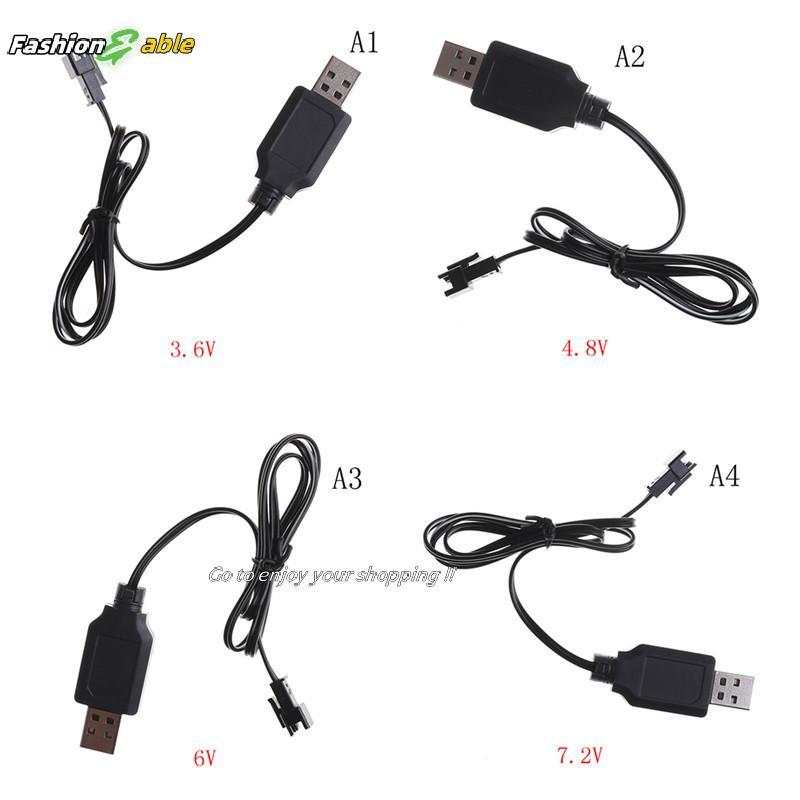 Fashion.shop03 DC 3.6V-7.2V RC แบตเตอรี่ Pa USB Charger Adapter สําหรับรีโมทคอนโทรลรถ CAD