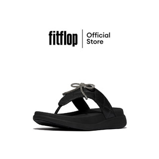 FITFLOP F-MODE GO CRYSTAL-BOW QUILTED รองเท้าแตะแบบหูหนีบผู้…