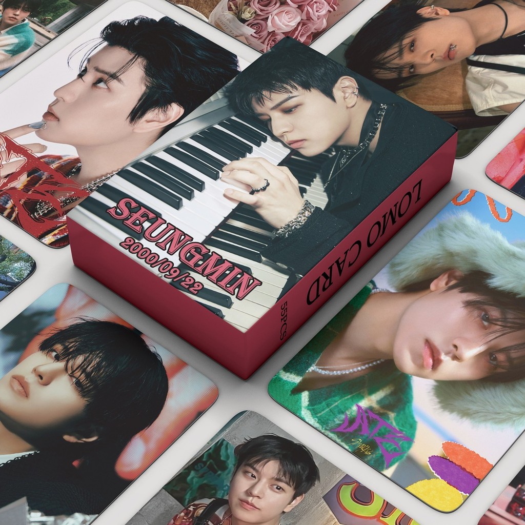 55 StrayKids StrayKids Photocards ATE Kim Seungmin การ์ดเดี่ยว Seungmin คอลเลกชันการ์ด 4.7 MING