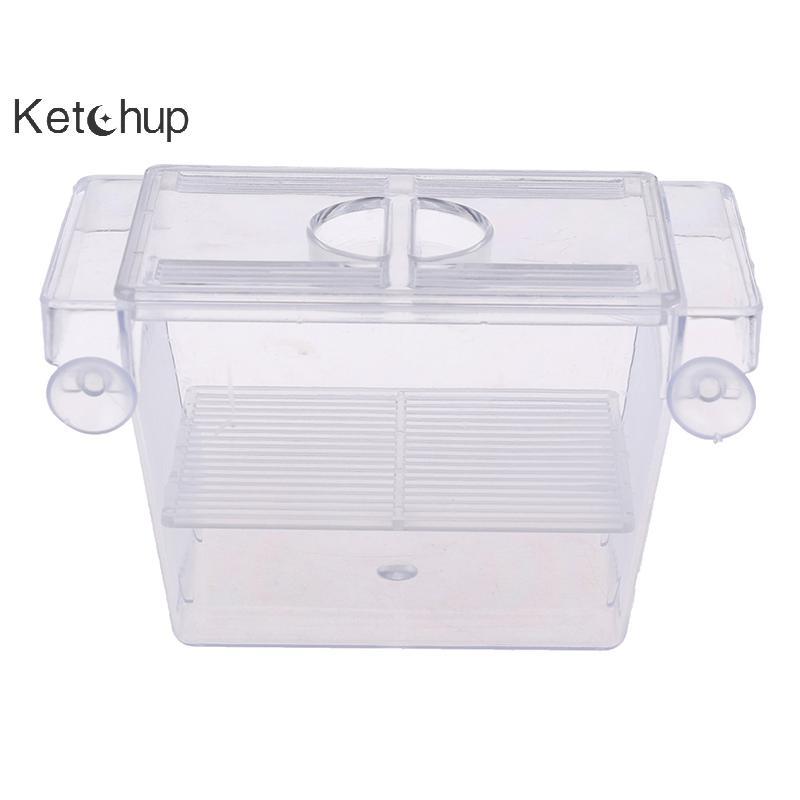 [Kegup-t] Aquarium Fish Tank Guppy Double Breeding Breeder Rearing Trap Box Hatchery Nice