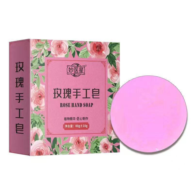 [คลังสินค้าพร้อม] Miaoyi Star Rose Handmade Soap 80gWJG