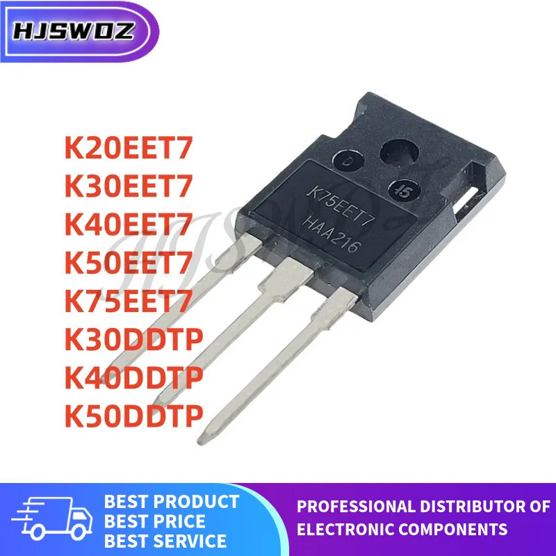 5PCS K50EET7 K30DDTP K30EET7 K20EET7 K40DDTP K50DDTP K40EET7 K75EET7 TO-247 IGBT TUBE ยี่ห้อใหม่ในสต