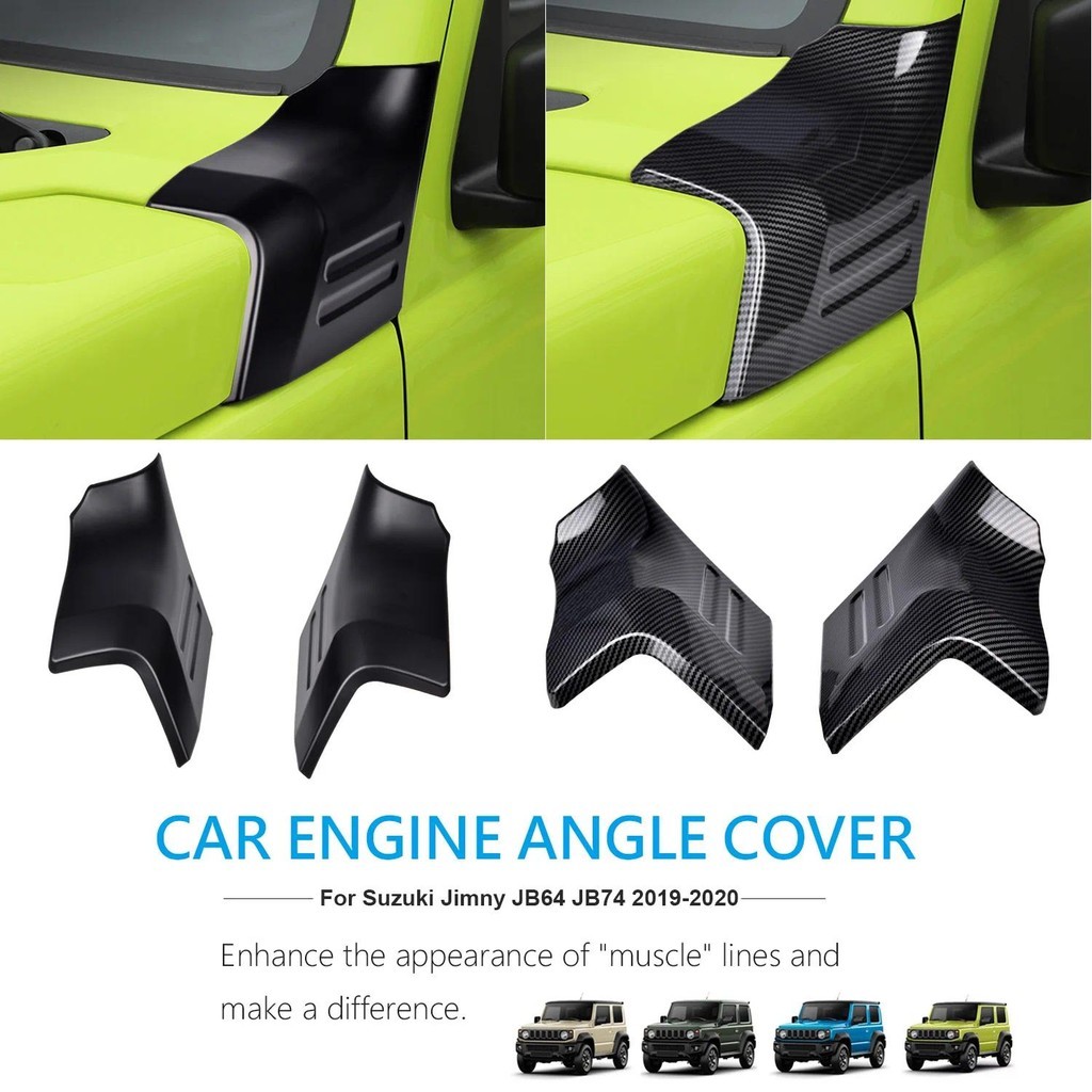 สําหรับเครื่องยนต์รถยนต์มุมฝาครอบ Hood ตกแต่งฝาครอบสําหรับ Suzuki Jimny JB64 JB74 2018 + อุปกรณ์จัดแ