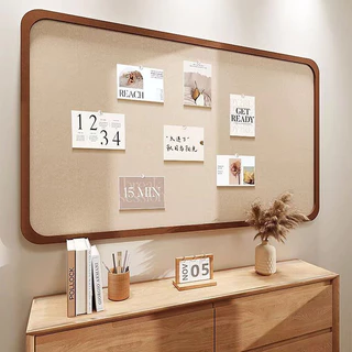 【แถมหัวหมุด】Felt Board แผ่นสักหลาดปักหมุด 30x40/40x60ซม. ติดผนังง่าย ไม่เจาะ ใช้ในออฟฟิศ/บ้าน ตกแต่งโฟโต้วอลล์