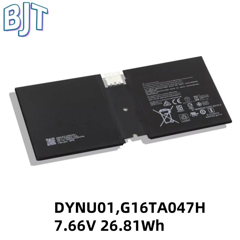 7.66V 26.81Wh 3500mAh New G16TA047H DYNU01 Laptop Battery For Microsoft Surface Go 2 1901 1926 Serie