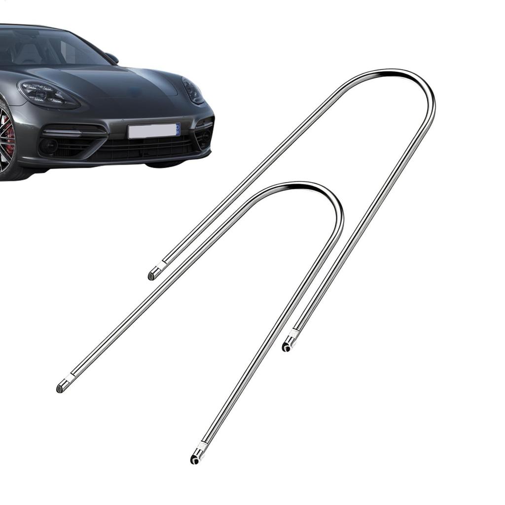 Citroen Peugeot เครื่องมือกําจัดวิทยุสแตนเลส U รูปกุญแจ 2 ชิ้นเครื่องมือแปลงเครื่องเสียงรถยนต์ haiot