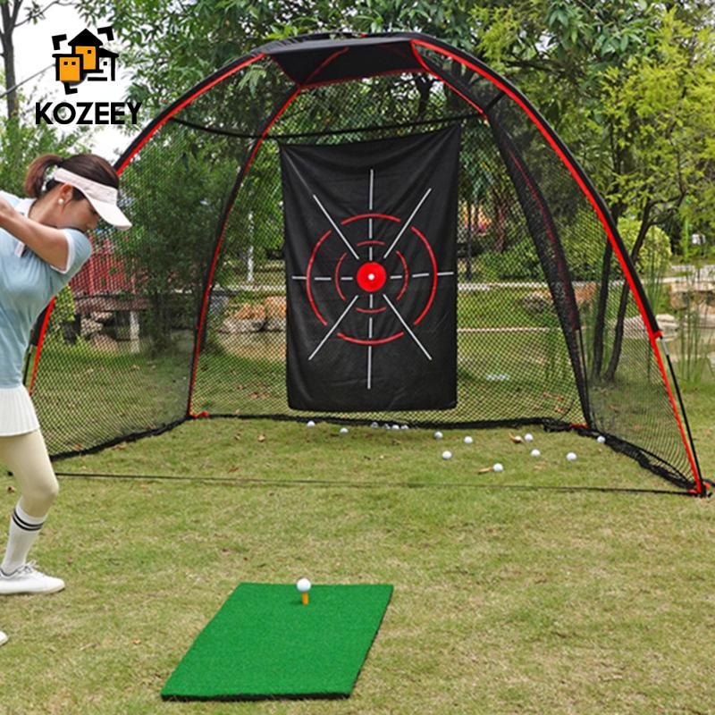 [KOZEEY] ที่ป้องกันลูกกอล์ฟแบบพกพาสำหรับการฝึกซ้อมในสนามและนอกบ้าน ทำจากCloth_TARGET_เป้าฝึกฝนได้อย่างมีประสิทธิภาพ