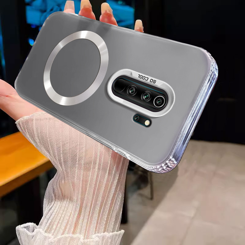 ปลอกสําหรับ Redmi Note 8 pro Redmi Note 8 แม่เหล็กไร้สายสีเงินออกแบบใหม่เคสโทรศัพท์ SJSFDDR U6MC